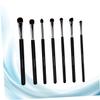 Angoily 7pcs Bristle Brush Eye Pencil Brush Long Handle Eyeshadow Makeup Cosmetic Eye Makeup Tools Eyeshadow Bamboo Set Portable view 3