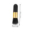 Mipcase 2pcs Fluffy Loose Powder Foundation Brush Multi-functional Makeup Brush for Blending Highlighting and Contouring Chic Black Gold Design for Women view 2