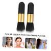Mipcase 2pcs Fluffy Loose Powder Foundation Brush Multi-functional Makeup Brush for Blending Highlighting and Contouring Chic Black Gold Design for Women view 4
