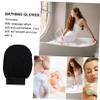 minkissy 1pair Exfoliating Shower Gloves for Dead Skin Removal Black Soft Body Wash Scrubber for Men and Women Enhances Production Relaxing Bath Experience view 2