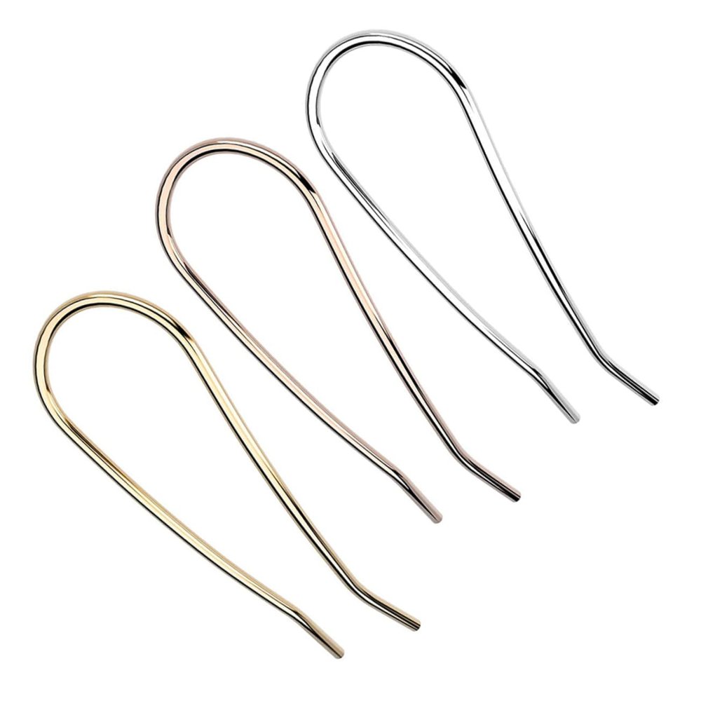 Beatifufu 3pcs u Shaped Hair Clasp Hairpin Accessory for Women Hair Styling Pins