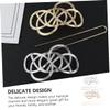 Beatifufu 2pcs Vintage Hair Bun Cage Geometric Shape Hair Stick Women's Bun Hairnet Wedding Dinner Accessory view 2