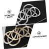 Beatifufu 2pcs Vintage Hair Bun Cage Geometric Shape Hair Stick Women's Bun Hairnet Wedding Dinner Accessory view 4