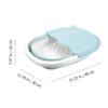 Foldable Foot Soak Basin Plastic for Home and Travel Use Blue view 3