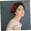 MERRYHAPY 4pcs Flower Hair Pins Beautiful Decorative Hair Accessories for Weddings Parties and Special Occasions Retro Red Design view 4