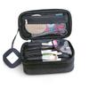minkissy 1pc Portable Toiletry Bag Double-layer Makeup Pouch for Travel Cosmetic Organizer Mirror Capacity Storage for Men Women for Trips view 4