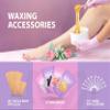 AZAM Hard Wax Beads,Hot Wax Beads,Hair Removal for Full Body4X100G Painless Hard Wax Beans with 10 large applicators 10 smaller ones, 10 nose sticks, Professional Wax Beads for Eyebrow, Bikini view 3