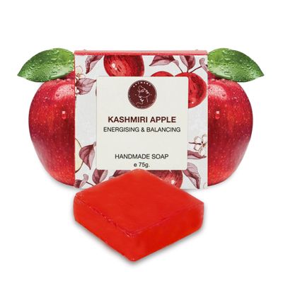 AATMANA Kashmiri apple Handmade Natural Bar Soap for Men & Women, Moisturizing Body & Face Soap, 7.9 Oz Soap Bars (3 Soap Set)