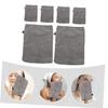 DOITOOL 6pcs Microfiber Makeup Remover Gloves for Face Cleaning Comfortable Facial Mitts for Eye Makeup Mascara and Lipstick Removal for Daily Skincare Routine view 3