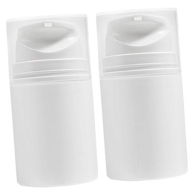 DOITOOL 2pcs Empty Skincare Sub Bottles Press Bottles Pump Lotion Travel Leakproof Makeup Dispensers