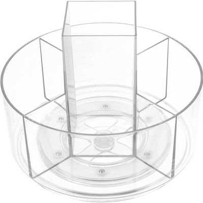 balacoo Rotatable Desktop Cosmetics Rack 360 Multi-Layer Makeup Organizer Storage Box for Vanity and Bathroom Countertop Clear Cosmetic Display Holder