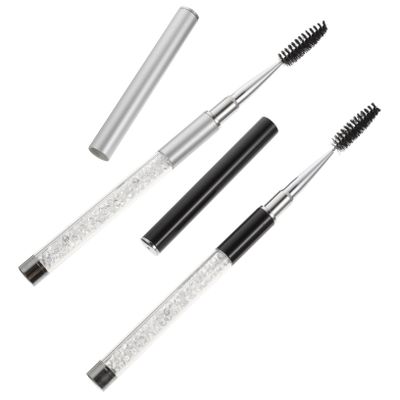 DOITOOL 2pcs Ergonomic Eyelash Mascara Brush Lash Applicator Tool Eyebrow Brush Natural Finish Makeup Lash Tool