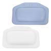 Gogogmee 2pcs Bath Pillows for Bathtub Comfortable Headrest Cushions with Suction Cups for Neck and Back Support for and Hotel Use Blue and White view 1