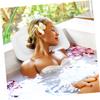 Gogogmee 2pcs Bath Pillows for Bathtub Comfortable Headrest Cushions with Suction Cups for Neck and Back Support for and Hotel Use Blue and White view 3
