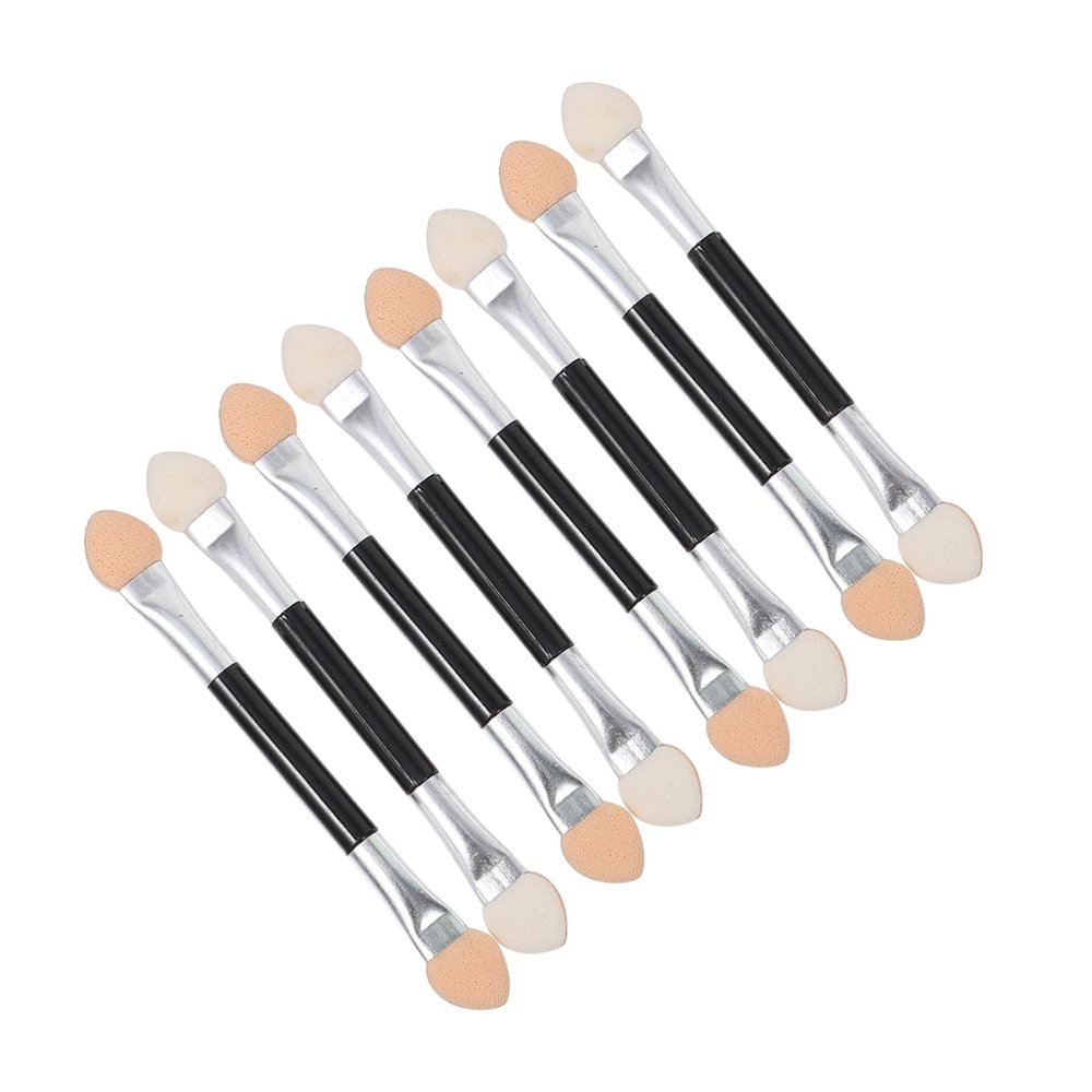 BIUDECO 20pcs Double-sided Eyeshadow Brush Dual-end Applicators for Precision Makeup Lightweight and Comfortable Cosmetic Tools for Everyday Use and Travel