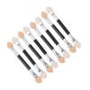 BIUDECO 20pcs Double-sided Eyeshadow Brush Dual-end Applicators for Precision Makeup Lightweight and Comfortable Cosmetic Tools for Everyday Use and Travel view 1