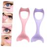 BIUDECO 2pcs Eyeliner Stencils Silicone Makeup Aid Tool for Women Easy to Use Eyelash Shield Applicator Brush view 2