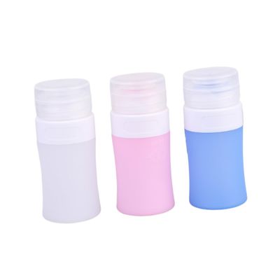 DOITOOL Silicone Refillable Bottles 3pcs Squeezing Lotion Bottles Travel Lotion Dispenser
