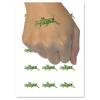Grasshopper Insect Solid Temporary Tattoo Water Resistant Fake Body Art Set Collection - 54 1" Tattoos (1 Sheet) view 1