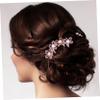Beatifufu Bridal Hair Comb with Rhinestone and Floral Pearl Design Elegant Teeth Hair Accessory for Weddings Parties and Special Occasions view 4