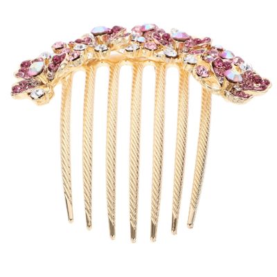 Beatifufu Rhinestone Vintage Wedding Hair Comb Bridal Hair Accessories Rhinestone Pearl Bridal Hair Comb for Women