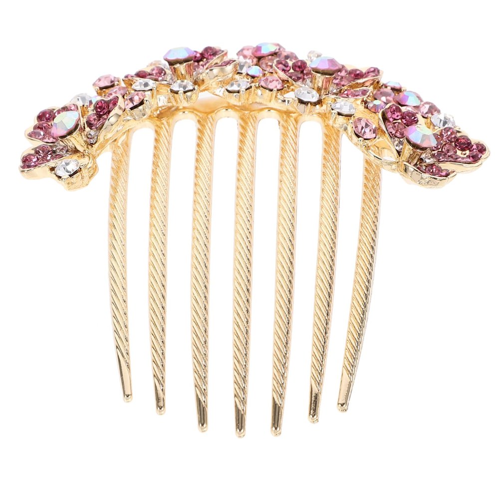 Beatifufu Rhinestone Vintage Wedding Hair Comb Bridal Hair Accessories Rhinestone Pearl Bridal Hair Comb for Women