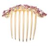 Beatifufu Rhinestone Vintage Wedding Hair Comb Bridal Hair Accessories Rhinestone Pearl Bridal Hair Comb for Women view 1