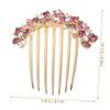 Beatifufu Rhinestone Vintage Wedding Hair Comb Bridal Hair Accessories Rhinestone Pearl Bridal Hair Comb for Women view 3
