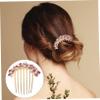 Beatifufu Rhinestone Vintage Wedding Hair Comb Bridal Hair Accessories Rhinestone Pearl Bridal Hair Comb for Women view 4