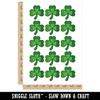 Three Leaf Clover Shamrock Temporary Tattoo Water Resistant Fake Body Art Set Collection - 15 2" Tattoos (1 Sheet) view 2