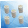 minkissy 5pcs Natural Loofah Sponge for Bathing and Pot Washing Exfoliating Body Scrubber for Deep Cleansing White Loofah Bath Shower Accessories view 3
