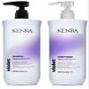 Kenra Violet Shampoo & Conditioner Set | Eliminates Brassy Tones | Purple Pigment + Deposit | Neutralizes Yellow | Moisturizes Processed Hair | Enhances Vibrancy of Blonde or Gray Hair | 33.8 fl. oz. view 1