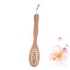 MERRYHAPY Wood Handle Double-Sided Bath Brush Bristle Back Massage Brush for Shower Long Handled Shower view 2