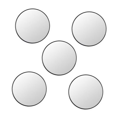 minkissy 5pcs Magnifying Makeup Mirror Suction Cup Vanity Mirror for Makeup Led Lighting for Home Travel