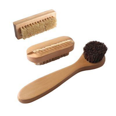 Anneome 3pcs Nail Brush Wooden Hand Scrub Brush for Fingertip and Foot Cleaning