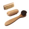 Anneome 3pcs Nail Brush Wooden Hand Scrub Brush for Fingertip and Foot Cleaning view 1