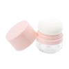 Beatifufu Portable Loose Powder Container with Puff Travel-friendly Makeup Storage Case for Blusher and Cosmetics Durable and Multipurpose Design Pink Color No Mirror Included view 1