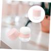 Beatifufu Portable Loose Powder Container with Puff Travel-friendly Makeup Storage Case for Blusher and Cosmetics Durable and Multipurpose Design Pink Color No Mirror Included view 3