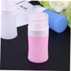 FRCOLOR Toiletry Bottles for Travel 3pcs Silicone Refillable Bottles Squeezing Lotion Dispenser and Portable (blue/white/pink) view 2