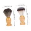 Beatifufu 2pcs Professional Shaving Brush Nylon Foaming Brush Neck Duster for Barbers Salon Cleaning and Facial Cleansing for Men and Shaving Needs view 2