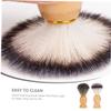 Beatifufu 2pcs Professional Shaving Brush Nylon Foaming Brush Neck Duster for Barbers Salon Cleaning and Facial Cleansing for Men and Shaving Needs view 4