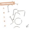 minkissy 1set Nose Piercing Kit Nose Easy Use Piercing Gun for Safe Home Use for Beginners and Experts view 2