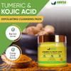 AMVital Turmeric Kojic Acid Cleansing Pads - Gently Exfoliates, Brightens & Evens Skin Tone - Hydrating Turmeric Exfoliating Cleansing Pads for Face - Nourishing Kojic Acid Cleanser view 2