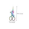 MERRYHAPY Creative Beauty Scissors for Eyebrows and Beards Retro Grooming Scissors with Precision Blades Compact and Portable Design for Home Salon Use view 3