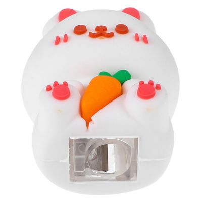 Gogogmee Cute Bunny Pencil Sharpener Decorative Animal Sharpener for Eyebrow Colored Pencils Practical Design for Home Office School Use Easy Efficient Sharpening