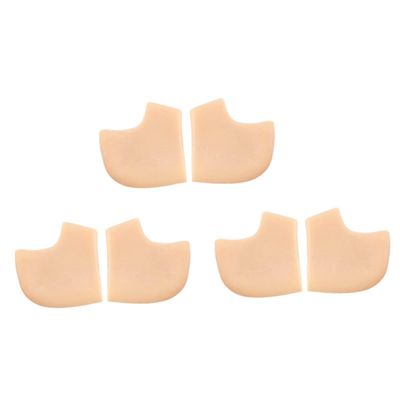 Anneome 3pairs Sebs Gel Heel Pad Socks Achilles Tendon Support Foot Pads for Men Pain Relief Socks Gel Heel Cups
