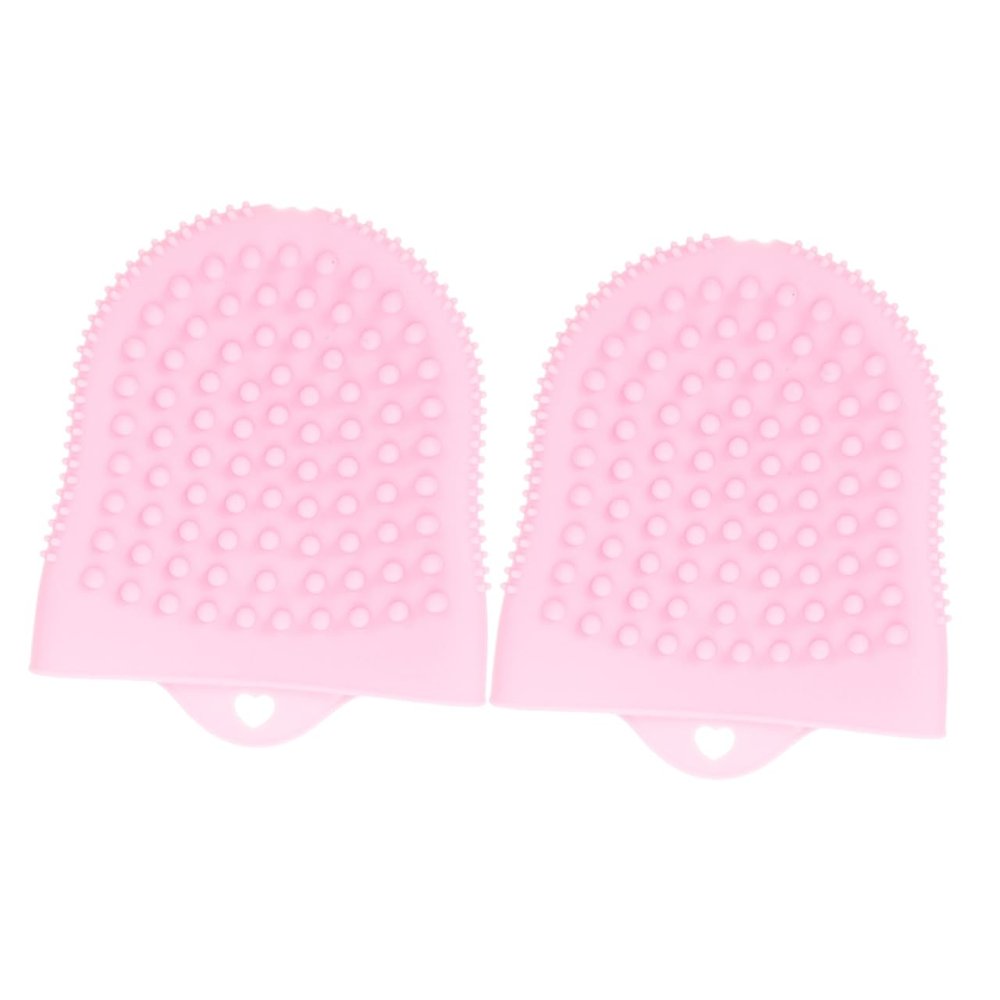 Beatifufu 2pcs Face Scrubber Men Silicone Face Brush Deep Clean Facial Exfoliator Wash Brush