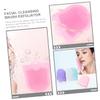 Beatifufu 2pcs Face Scrubber Men Silicone Face Brush Deep Clean Facial Exfoliator Wash Brush view 2