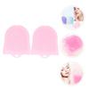Beatifufu 2pcs Face Scrubber Men Silicone Face Brush Deep Clean Facial Exfoliator Wash Brush view 3