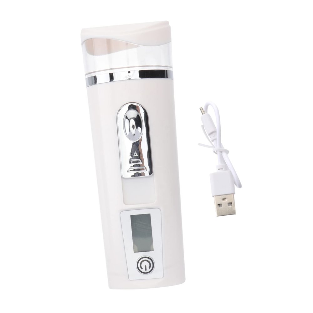 minkissy Handheld USB Cold Water Spray Hydrator for Face Portable Facial Mist Sprayer for Quick Hydration Moisturizing and Rejuvenating Skin at Home Office Travel